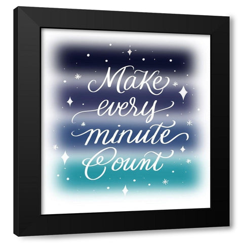 Make Black Modern Wood Framed Art Print by Batista, Dee