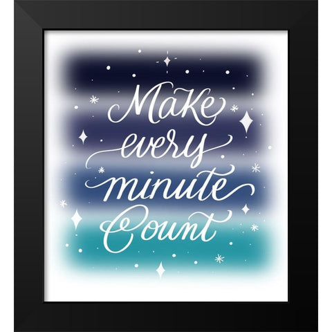 Make Black Modern Wood Framed Art Print by Batista, Dee