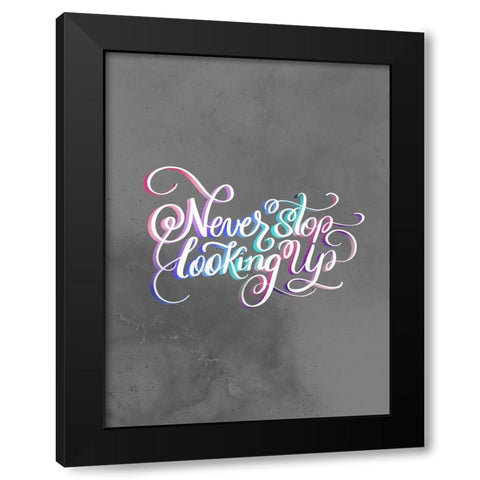 Never Black Modern Wood Framed Art Print by Batista, Dee