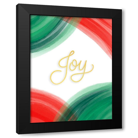 Joy Black Modern Wood Framed Art Print by Batista, Dee