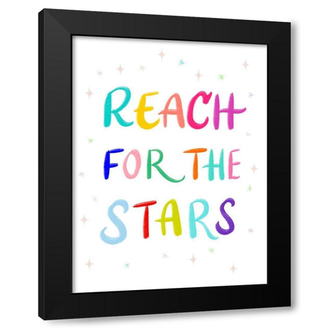 Stars Black Modern Wood Framed Art Print with Double Matting by Batista, Dee