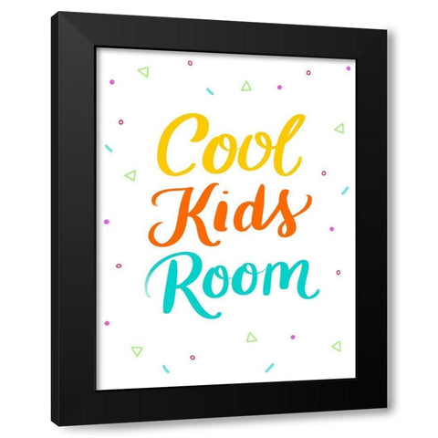 Cool Black Modern Wood Framed Art Print with Double Matting by Batista, Dee