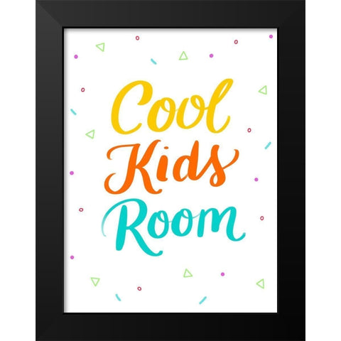 Cool Black Modern Wood Framed Art Print by Batista, Dee