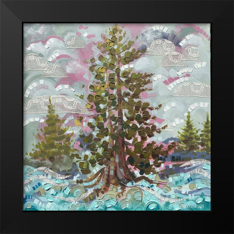 Mama Cedar Black Modern Wood Framed Art Print by Ihde, McKenna