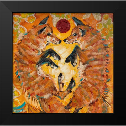 Ask the Oracle Black Modern Wood Framed Art Print by Ihde, McKenna