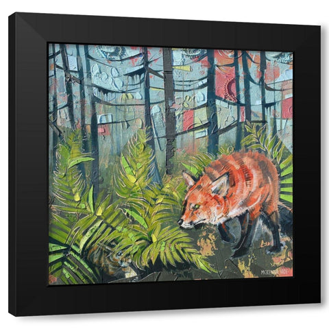 The Chase II Black Modern Wood Framed Art Print with Double Matting by Ihde, McKenna