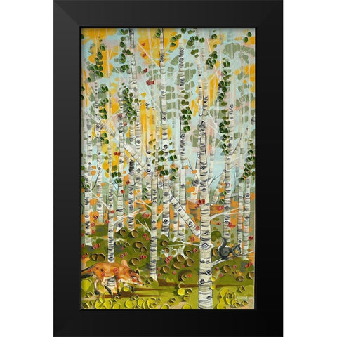 We Can See You Black Modern Wood Framed Art Print by Ihde, McKenna