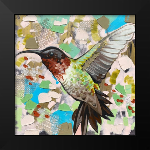 Hummingbird IV Black Modern Wood Framed Art Print by Ihde, McKenna