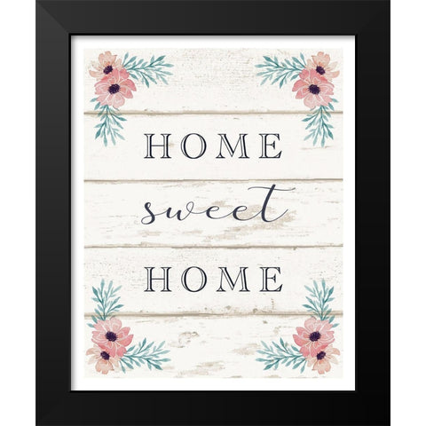 Home Sweet Home Black Modern Wood Framed Art Print by Tyndall, Elizabeth