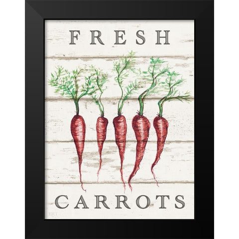 Fresh Carrots Black Modern Wood Framed Art Print by Tyndall, Elizabeth