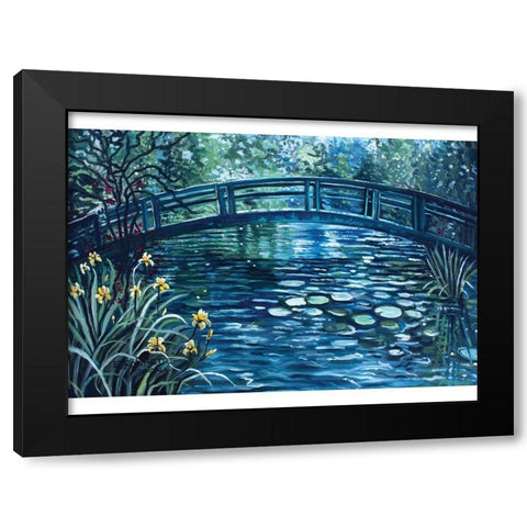 Blue Lagoon Black Modern Wood Framed Art Print by Tyndall, Elizabeth