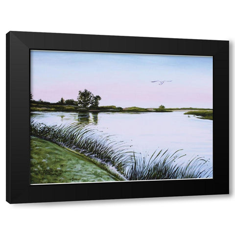 Delta at Dusk Black Modern Wood Framed Art Print by Tyndall, Elizabeth