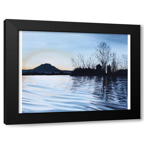 Dusk on Diablo Black Modern Wood Framed Art Print with Double Matting by Tyndall, Elizabeth