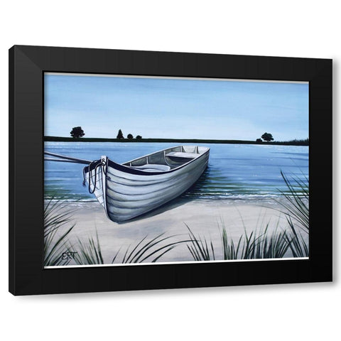 On the Water Black Modern Wood Framed Art Print with Double Matting by Tyndall, Elizabeth