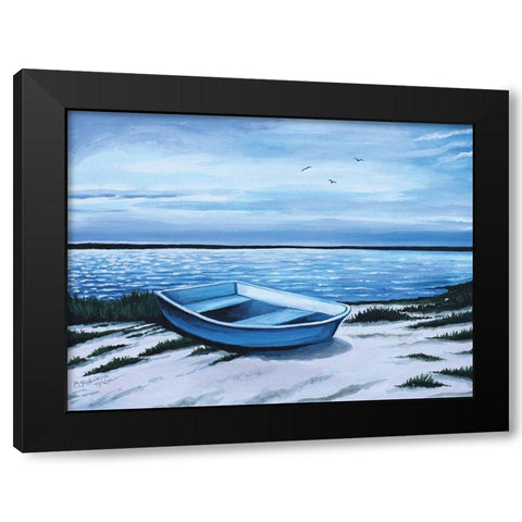 Take Me There Black Modern Wood Framed Art Print with Double Matting by Tyndall, Elizabeth