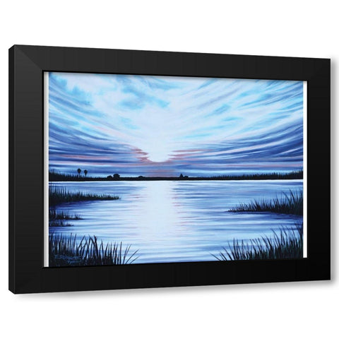 The Sunset Black Modern Wood Framed Art Print with Double Matting by Tyndall, Elizabeth