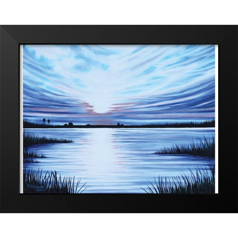 The Sunset Black Modern Wood Framed Art Print by Tyndall, Elizabeth