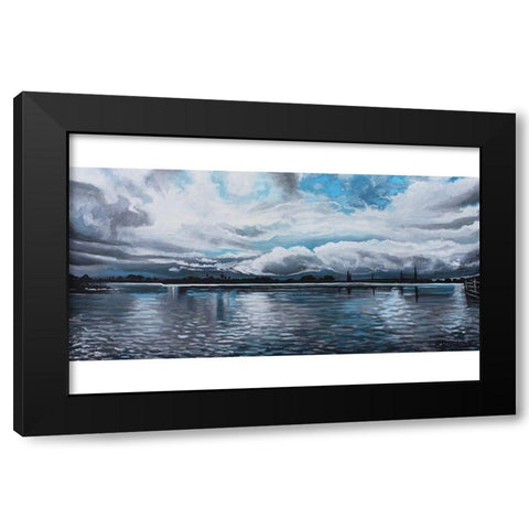 Panoramic Painting Black Modern Wood Framed Art Print by Tyndall, Elizabeth