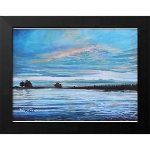 My First Sunset Black Modern Wood Framed Art Print by Tyndall, Elizabeth