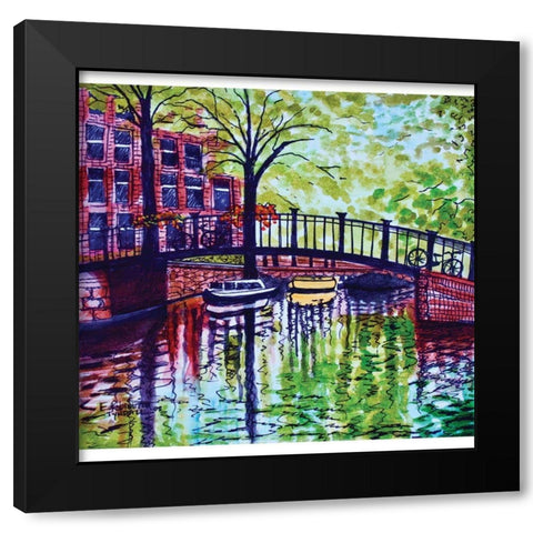 European Travels Black Modern Wood Framed Art Print by Tyndall, Elizabeth