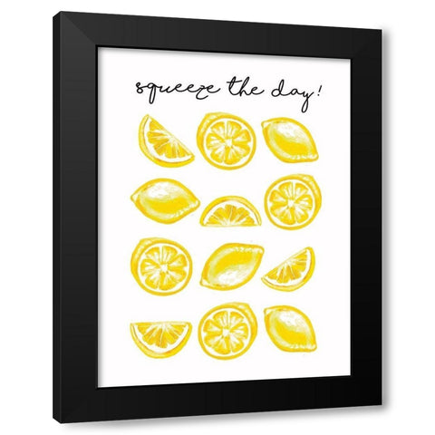 Squeeze the Day Black Modern Wood Framed Art Print by Tyndall, Elizabeth