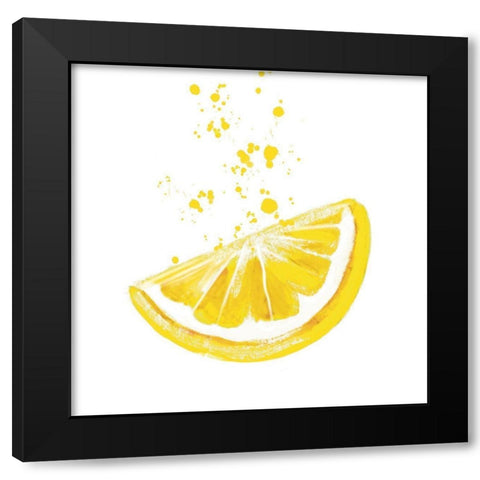 The Squeezed Lemon Black Modern Wood Framed Art Print with Double Matting by Tyndall, Elizabeth