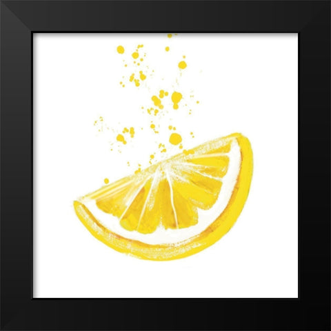 The Squeezed Lemon Black Modern Wood Framed Art Print by Tyndall, Elizabeth