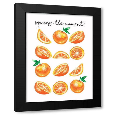 Squeeze the Moment Black Modern Wood Framed Art Print by Tyndall, Elizabeth