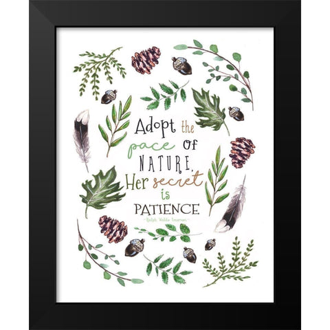 Patience Black Modern Wood Framed Art Print by Tyndall, Elizabeth