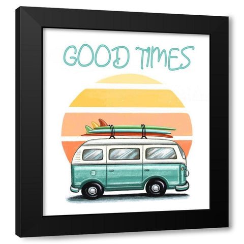 Good Times Black Modern Wood Framed Art Print with Double Matting by Tyndall, Elizabeth