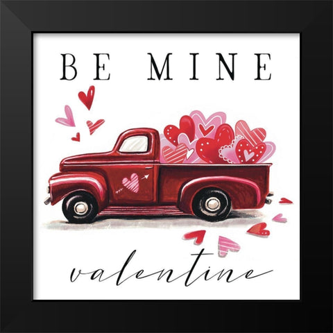 Be Mine Black Modern Wood Framed Art Print by Tyndall, Elizabeth