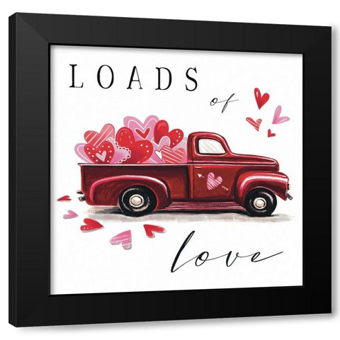 Loads of Love Black Modern Wood Framed Art Print with Double Matting by Tyndall, Elizabeth