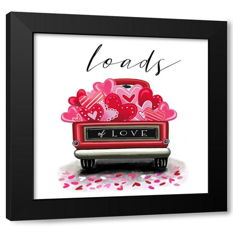 Loads of Love Black Modern Wood Framed Art Print with Double Matting by Tyndall, Elizabeth