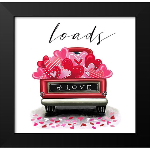 Loads of Love Black Modern Wood Framed Art Print by Tyndall, Elizabeth