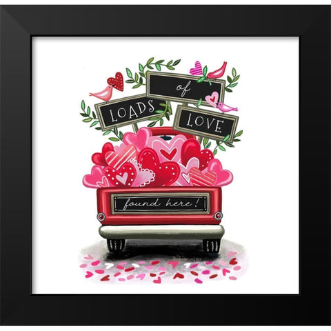 Loads of Love Black Modern Wood Framed Art Print by Tyndall, Elizabeth