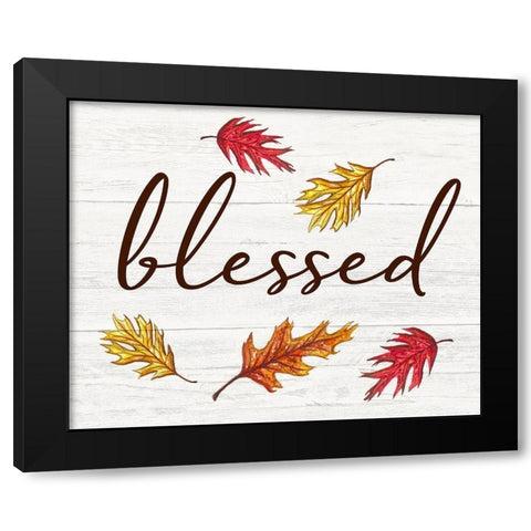 Blessed Black Modern Wood Framed Art Print by Tyndall, Elizabeth