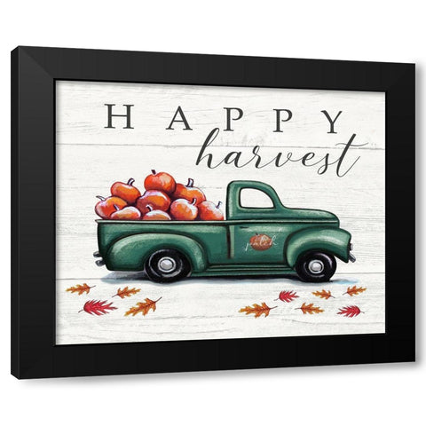 Happy Harvest Black Modern Wood Framed Art Print with Double Matting by Tyndall, Elizabeth