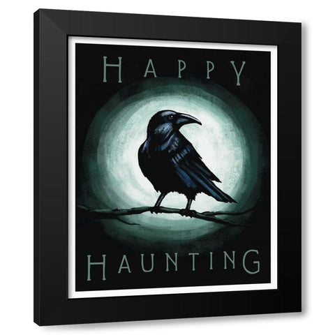 Happy Haunting Black Modern Wood Framed Art Print by Tyndall, Elizabeth