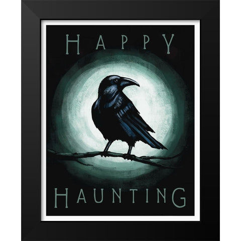 Happy Haunting Black Modern Wood Framed Art Print by Tyndall, Elizabeth