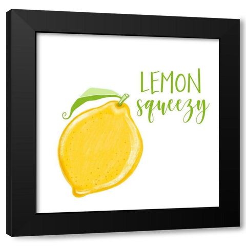 Lemon Squeezy Black Modern Wood Framed Art Print with Double Matting by Tyndall, Elizabeth