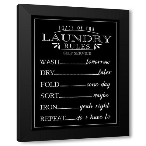 Loads of Fun Black Modern Wood Framed Art Print by Tyndall, Elizabeth