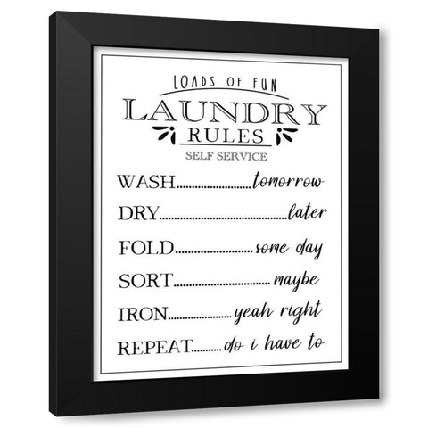 Loads of Fun Black Modern Wood Framed Art Print with Double Matting by Tyndall, Elizabeth