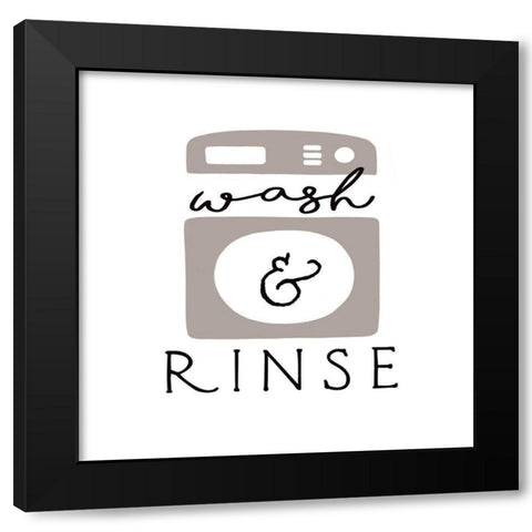 Wash and Rinse Black Modern Wood Framed Art Print with Double Matting by Tyndall, Elizabeth