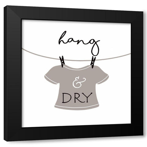 Hang and Dry Black Modern Wood Framed Art Print with Double Matting by Tyndall, Elizabeth