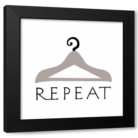 Repeat Black Modern Wood Framed Art Print by Tyndall, Elizabeth