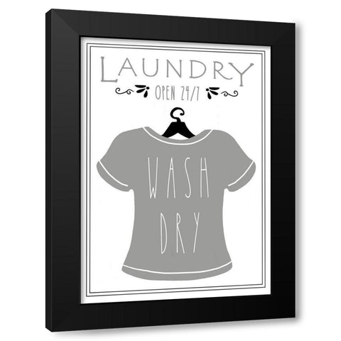 Laundry Shirt Black Modern Wood Framed Art Print with Double Matting by Tyndall, Elizabeth