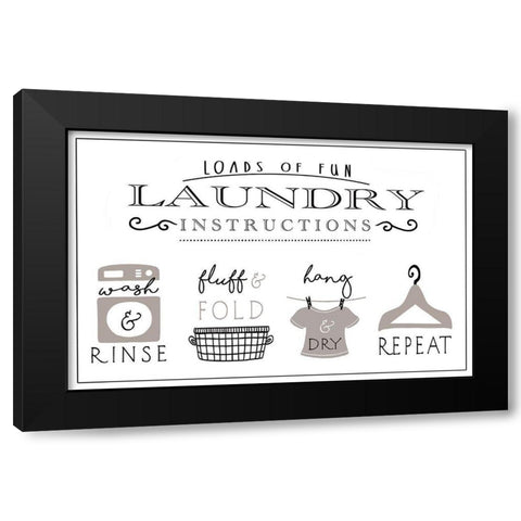 Loads of Fun Black Modern Wood Framed Art Print by Tyndall, Elizabeth