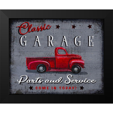 Classic Garage Black Modern Wood Framed Art Print by Tyndall, Elizabeth