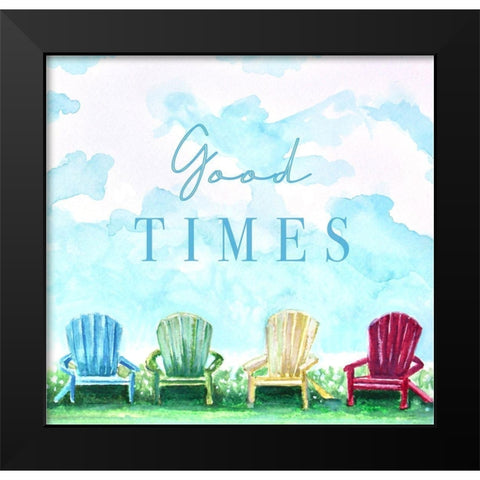 Good Times Black Modern Wood Framed Art Print by Tyndall, Elizabeth