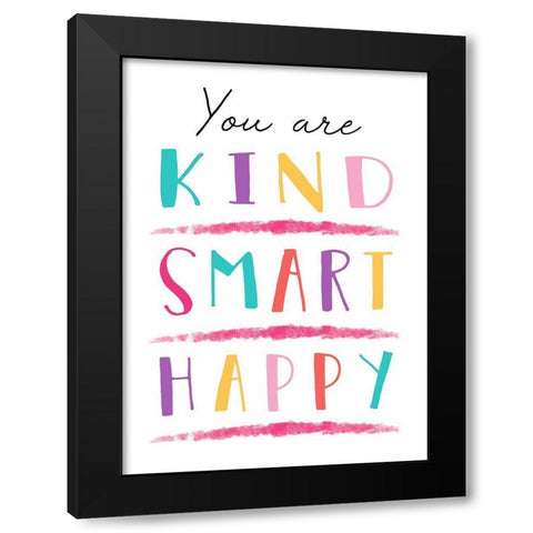 You Are Kind Black Modern Wood Framed Art Print with Double Matting by Tyndall, Elizabeth